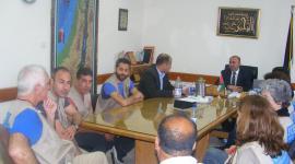 جانب من استقبال الوفد