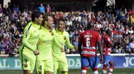 برشلونة فاز بثلاثية مقابل هدف واحد