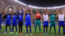 فرحة لاعبي الهلال بالفوز باللقب