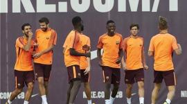 عثمان ديمبلي في تدريبات برشلونة