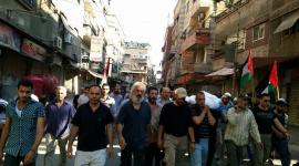 جانب من تشييع الناشط الإغاثي "مصطفى الشرعان"