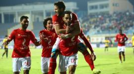 فرحة لاعبي الأهلي بالهدف