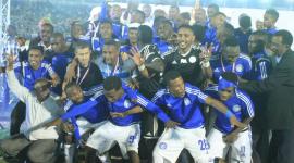 فرحة لاعبي الهلال بالتتويج بالدوري