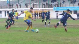 جانب من مباراة الهلال وشباب جباليا