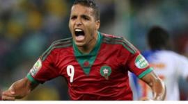 يوسف العربي سجل هدفي المغرب في المباراة