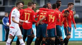 فرحة منتخب إسبانيا