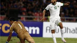 جانب من مباراة السعودية وتايلاند