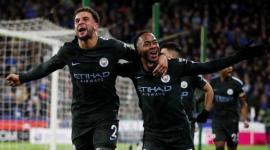 فرحة لاعبي مانشستر سيتي