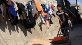 شوارع أحد مخيمات غزة