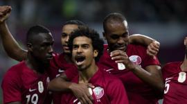 فرحة لاعبي منتخب قطر