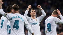 فرحة لاعبي ريال مدريد بالفوز
