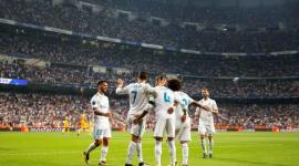 فرحة لاعبي ريال مدريد بالفوز