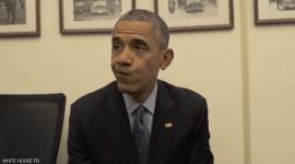 لقطة من المقطع التمثيلي للرئيس الامريكي باراك أوباما