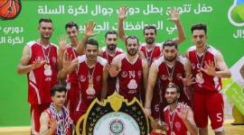 خدمات البريج بطل دوري وكأس السلة