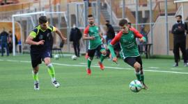 جانب من مباراة الهلال وخدمات رفح