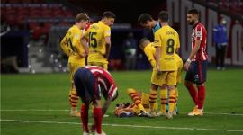 بيكيه مصابًا