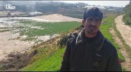 سيول الأمطار تفسد على مزارعي بيت لاهيا موسم "الفراولة"