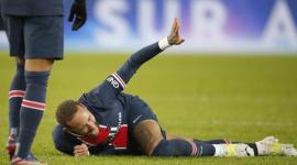 تعرض نيمار للإصابة في مباراة ليون مساء الأحد