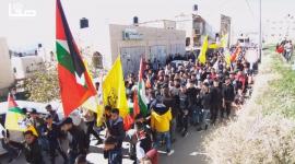 جماهير غفيرة تشيع جثمان الشهيد صلاح الدين ببلدة حزما