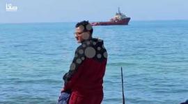 سفينة مصرية تدخل مياه رفح الفلسطينية جنوبي قطاع غزة