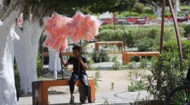 شوارع مدينة غزة في ظل قرار الإغلاق الجزئي ومنع حركة المركبات