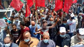 مسيرة حاشدة في خان يونس رفضًا لتعطيل الانتخابات