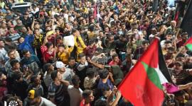 حشود كبيرة تخرج في مدينة رفح احتفالا بالنصر في معركة سيـف الـقـدس