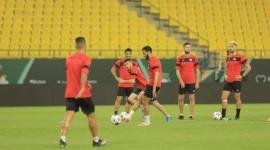 جانب من تدريبات المنتخب الوطني