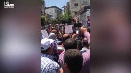 وقفة على ميدان المنارة برام الله وفاءً لروح المعارض السياسي نزار بنات