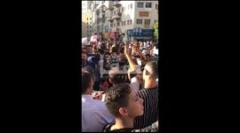 📹 خاص صفا  كلمة لشقيق الناشط نزار بنات خلال مشاركته ووالد الشهيد باسل الأعرج في مسيرة المنارة وسط رام الله