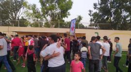 فرحة خدمات جباليا بالصعود