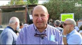 المحامي زاهي نجيدات يتحدث لصفا خلال مسيرة تضامنية مع أهالي الشيخ جراح