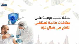 وزارة الصحة بغزة تعلن عن حملة سحب يومية على مكافآت مالية لمتلقي لقاح "كورونا"