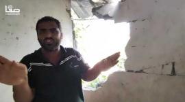 أضرار بمنزل إثر قصف إسرائيلي مجاور لمنزلهم شرق بيت حانون شمالي قطاع غزة