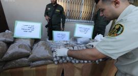 القضاء العسكري بغزة يعرض كميات من المخدرات المضبوطة تمهيدا لإتلافها