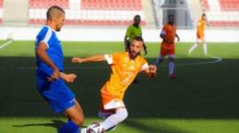 جانب من مباراة المكبر وهلال القدس