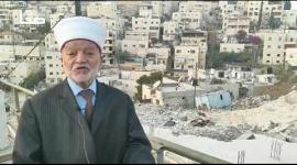 مفتي القدس الشيخ محمد حسين يتحدث لصفا على هامش وقفة تضامنية مع عائلة برقان