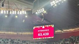 حضر اللقاء 63 ألفًا و439 متفرجًا في مدرجات إستاد البيت المونديالي