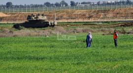 توغل محدود لآليات الاحتلال شرقي بلدة خزاعة جنوبي قطاع غزة