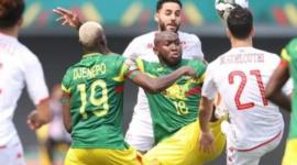 جانب من مباراة مالي وتونس