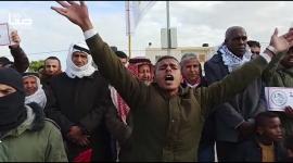 وقفة غاضبة لقبيلة الترابين في غزة تضامنًا مع النقب