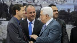 لقاء سابق في رام الله بين الرئيس محمود عباس ورئيس الكيان إسحق هرتسوغ