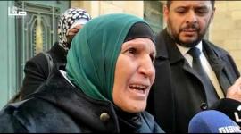 والدة الشهيد إياد الحلاق خلال جلسة محاكمة قاتله