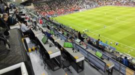 منصة الصحفيين في  ملعب محمد بن زايد