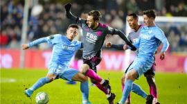 جانب من مباراة ليستر سيتي وريندرز