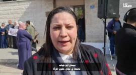 نساء غزة تتضامنّ مع الأسرى في سجون الاحتلال على شرف يوم المرأة العالمي