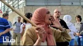 جانب من التظاهرة الأسبوعية في حي الشيخ جراح بالقدس المحتلة