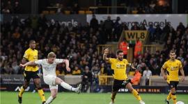 جانب من مباراة وولفرهامبتون ومانشستر سيتي