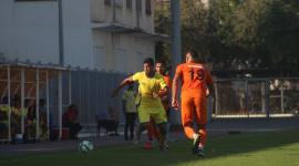 جانب من مباريات دوري كرة القدم في قطاع غزة