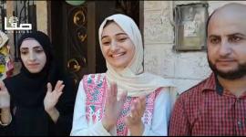 الطالبة رغد أبو عامر الحاصلة على معدل 99.6% في الفرع العلمي